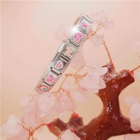 Full 18 Charm Italian Charm Bracelet - Picture 6 of 7